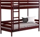 Кровать Estella Дуэт 80х200 ordf Массив h178 2Л4 Красное дерево (8001447027) - изображение 1