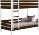 Кровать Estella Дуэт Гранде 90х200 ordf Щит 2Л4 Белая / Темный орех (97900002027) - изображение 1