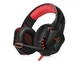 Наушники REAL-EL GDX-8000 VIBRATION SURROUND 7.1 BACKLIT black-red игровые с микрофоном USB - изображение 1