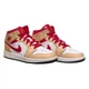 Кросівки жіночі Jordan 1 Mid Light Cardinal Curry (Gs) 38.5 Бежевий 554725-201 - зображення 10