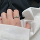 Каблучка срібна INFINI із намистин зі смарагдовим котячим оком, р. 17-18 k2koz-64 - зображення 3