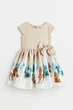 Платье с расклешенной юбкой H&M (0922706023) 98-104 см. бежевое - изображение 2