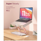 Подставка для ноутбука Nulaxy Galaxy Aluminum Laptop Stand Rose (LS-09) - изображение 4