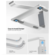 Подставка для ноутбука Galaxy Laptop Stand Adjustable Height Silver (LS-11) - изображение 5