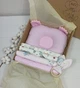Набор пеленок для новорожденных a.l.babybox Горох белый на розовом - изображение 1