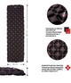 Надувний туристичний килимок каремат Scottus 40D Nylon надувний матрац для палатки, для авто - зображення 8