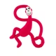 Игрушка-прорезыватель Matchstick Monkey силиконовый Танцующая обезьянка Красный 14 см MM-DMT-004 0659436975522 - изображение 1