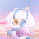 Наушники проводные с микрофоном Hoco Cat W36 |Hi-Fi, 3.5 мм mini-Jack| кошачьи ушки Blue - изображение 3