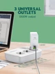 Мережевий подовжувач фільтр LDNIO SEW3452 |WiFi Управління, 2500W, 2M, 3 розетки, 3USB/1Type-C, QC/PD, 3A/38W| White - зображення 9