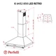 Вытяжка купольная Perfelli K 6432 BL 850 LED RETRO - изображение 10