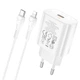 Зарядное устройство Hoco N22 Jetta PD25.0W Max QC 3.0/2.0 кабель Type C - Lightning Белый - изображение 3