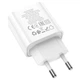 Зарядное устройство Hoco C80A Plus PD Type-C 20W, QC 3.0 USB-A 18W Max 3.0A White - изображение 2