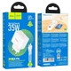 Зарядное устройство Hoco 2xType-C 35W PD + кабель Type-C-Lightning N29 TWhite (N29_IP) - изображение 2