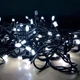 Світлодіодна LED-гірлянда Xmas 100L 3.3 Line W-2 Біла 10м Вулична / з'єднувач Чорний дріт - зображення 2