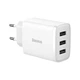 Сетевое зарядное устройство Baseus Compact Charger 17W 3USB EU White - изображение 3