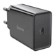 Сетевое зарядное устройство Baseus 20W Speed Mini Быстрая зарядка Quick Charger 3.0 Power Delivery 3.0 1Type-C 3A Black (CCFS-SN01) - изображение 1