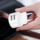 Мережевий зарядний пристрій Usams US-CC080 T20 Dual USB Round Travel Charger (EU) White - изображение 2