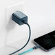 СЗУ Baseus Super Silicone PD Charger 20W (1Type-C) + With Cable Type-C to Lightning blue TZCCSUP-B03 - изображение 2