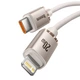 Кабель Baseus Crystal Shine Series Fast Charging Data Cable Type-C to iP 20W 2 м Pink (CAJY001404) - изображение 2