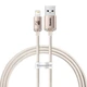 Кабель Baseus Crystal Shine Series Fast Charging Data Cable USB to iP 2.4A 1.2 м Pink (CAJY001104) - зображення 1