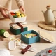Ланч-бокс із дерев'яною кришкою BAMBOO LID, 700 мл, білий - зображення 2