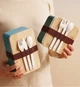 Ланч-бокс із дерев'яною кришкою BAMBOO LID, 700 мл, білий - зображення 4