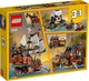 Конструктор LEGO 31109 Піратський Корабель, Острів Скарбів і Піратьска Бухта 3 в 1 Pirate Ship - изображение 10