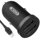 Автомобільний зарядний пристрій XO TZ08 2.1 A 2 Usb + кабель Black Lightning - зображення 3