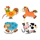 Деревянная шнуровка Viga Toys Фермерские зверята (51325) - изображение 1