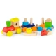 Деревянный поезд Viga Toys Цветные кубики (51610) - изображение 3