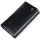 Лаковый женский кошелек с визитницей ST Leather 19403 Черный - изображение 1