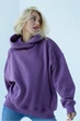 Женский теплый худи ONIOS Modern Hoodie Oversize Темно-Лиловый M-XL 2408 - изображение 6