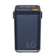 Повербанк O2 Project 60000 mAh 30 wat для роутера планшета, телефона. Powerbank з ліхтариком (Navy Blue) - зображення 3