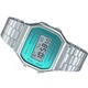 Чоловічий годинник з календарем Casio A168WEM-2EF Бірюзовий з сріблястим - зображення 1