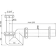 Сифон для биде ALCAPLAST трубный пластик впуск 1 1/4" белый A45F-DN40 - изображение 2