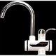 Проточний електричний зручний кран водонагрівач миттєвого нагріву води Delimano Water Heater 3 кВт c LCD екраном White - зображення 4