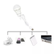LED Лампа 5 Ватт с кабелем USB. Портативная светодиодная USB лампочка от павербанка 5W, светильник ночник Черная - изображение 5