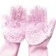 Силіконові рукавички Magic Silicone Gloves Pink для прибирання чищення миття посуду для дому Колір рожевий 4482411 - зображення 5