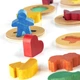 Пазл-сортер Guidecraft Manipulatives Цветные фигурки, в мешочке (G6708) - изображение 2