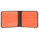 Кожаный мужской кошелек Visconti VSL35 Trim c RFID (Black-Orange) - изображение 5