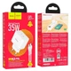 Зарядное устройство Hoco 2xType-C 35W PD с кабелем Type-C-Type-C N29 White (N29_C) - изображение 2