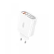 Мережевий зарядний пристрій XO L100 Lightning 4USB (1USB QC3.0 + 3USB 2.4A) 18W Швидка зарядка White - изображение 3