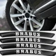 Наклейки на диски (на колеса) BRABUS Mercedes Benz (Мерседес) Черные CountryMan - изображение 1
