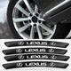 Наклейки на диски (на колеса) Lexus (Лексус) Черные CountryMan - изображение 1