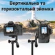 Студійна стійка штатив - тринога для фотоапарата або телефона Andoer TR-01, з алюмінію, чорний - зображення 7