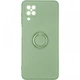 Чехол Fiji Holder Ring для Samsung Galaxy A12 (A125) бампер накладка с подставкой Green - изображение 2