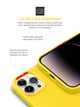 Силіконовий чохол для Apple iPhone 14 Pro, ICON2 Case, Жовтий, протиударний, панель, захист всього корпусу, матова поверхня Soft Touch, виступає над дисплеєм, сумісний із захисними склом і плівками, з мікрофіброю, ArmorStandart (ARM63597) - зображення 5
