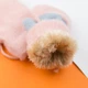 Варежки для малышей зимние с мехом на 2 - 3 года на веревочке (арт. 22-25-42) розовый - изображение 3