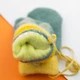 Варежки для малышей зимние с мехом на 1 - 2 года на веревочке со слониками (арт. 22-7-30) зеленый - изображение 3