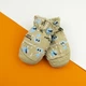 Варежки болоневые на 3 - 4- 5 лет лыжные на резинке для мальчиков и девочек с мишками (арт. 22-12-53) бежевый - изображение 1